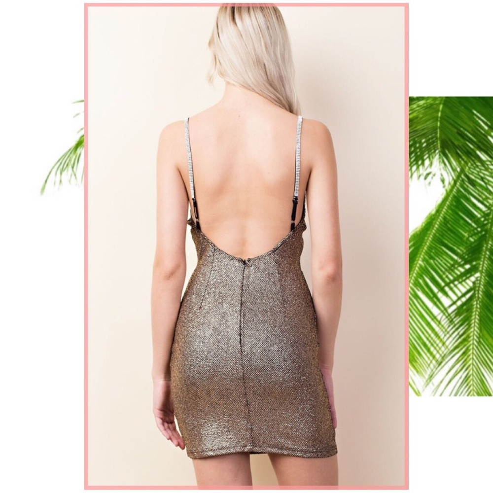 “Gold” Holiday Mini Tank Dress